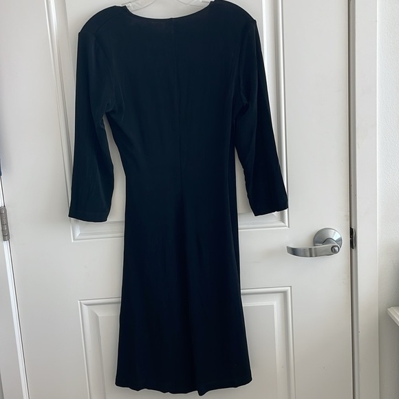 NWT Chico’s Women’s Black Traveler’s Classic Rosemary Wrap Dress - Size 1 - US 8 - Picture 5 of 6